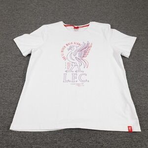Liverpool Shirt Womens 2XL White Soccer Football Youll Never Walk Alone LFC